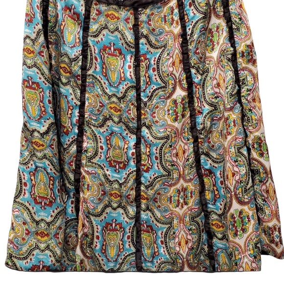 Lula Kate 100% Colorful & Vibrant Silk Skirt 4 - Picture 2 of 10